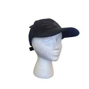 Collection Eighteen Unisex Adult Black Cotton Baseball Cap w Ears NEW